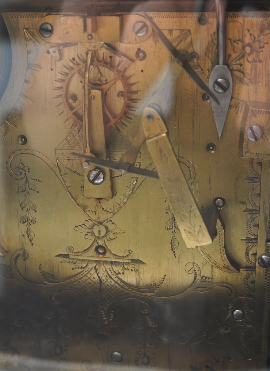 A substantial George III mahogany balloon-shaped musical bracket clock by George Bennett, Greenwich, ‘Clockmaker to the Royal Observatory’